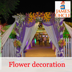 Flower decoration for gate and car Mr. Kajal Dhar in Sahaganj